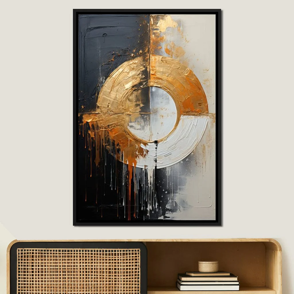 Abyssal Echoes in Gold Abstract - Tanni Cylon - Image 11