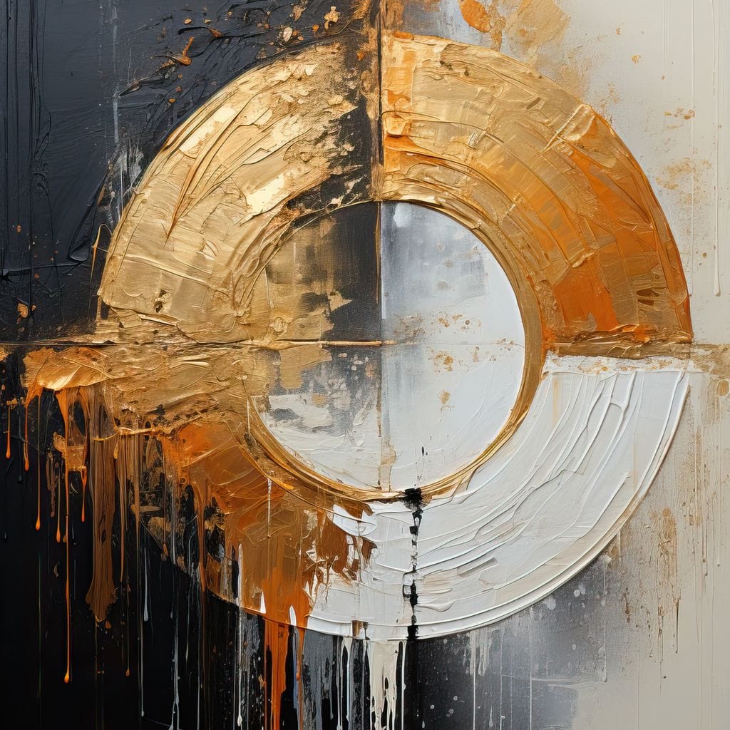 Abyssal Echoes in Gold Abstract - Tanni Cylon - Image 13