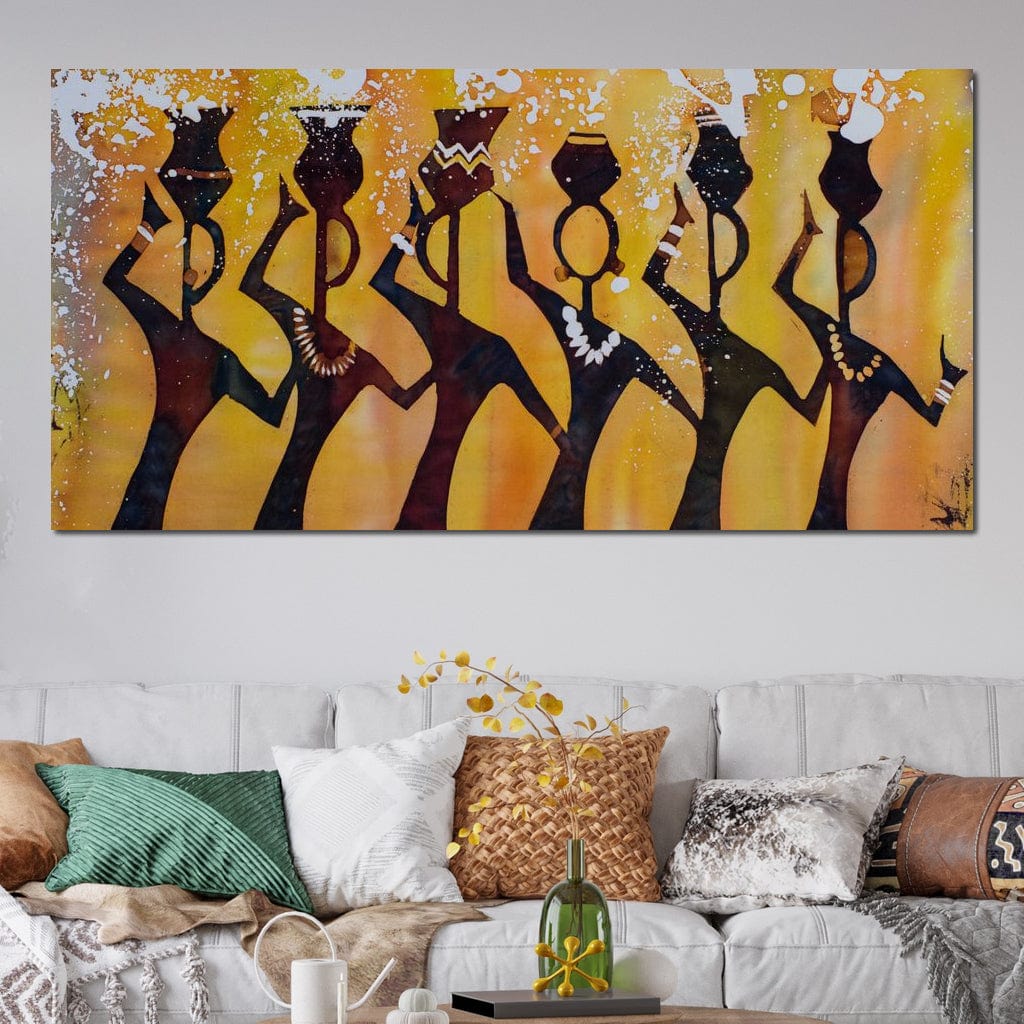 African Women with Jars - Image 4