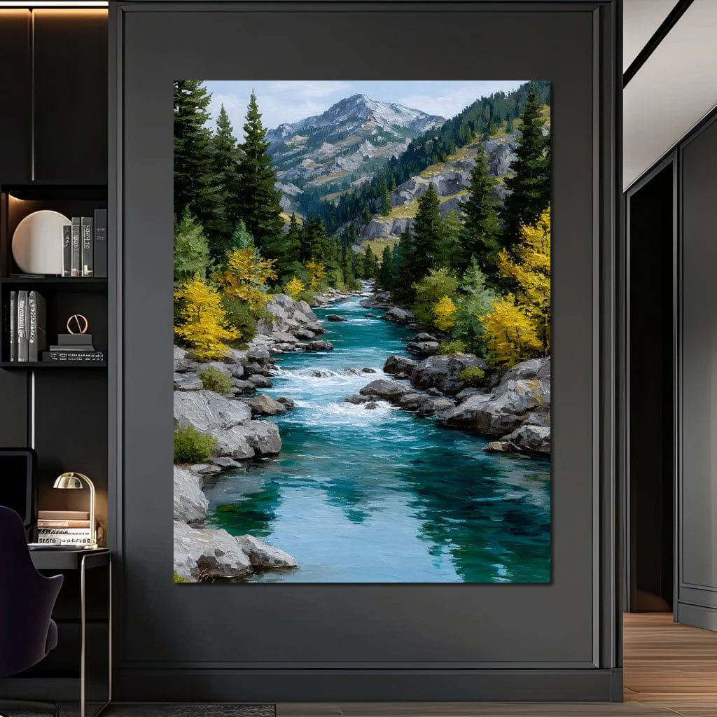 Alpine River Evergreen Peaks - Image 7
