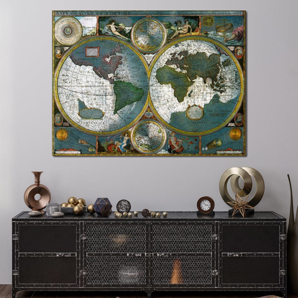 Ancient Historical Map of the World - Image 3