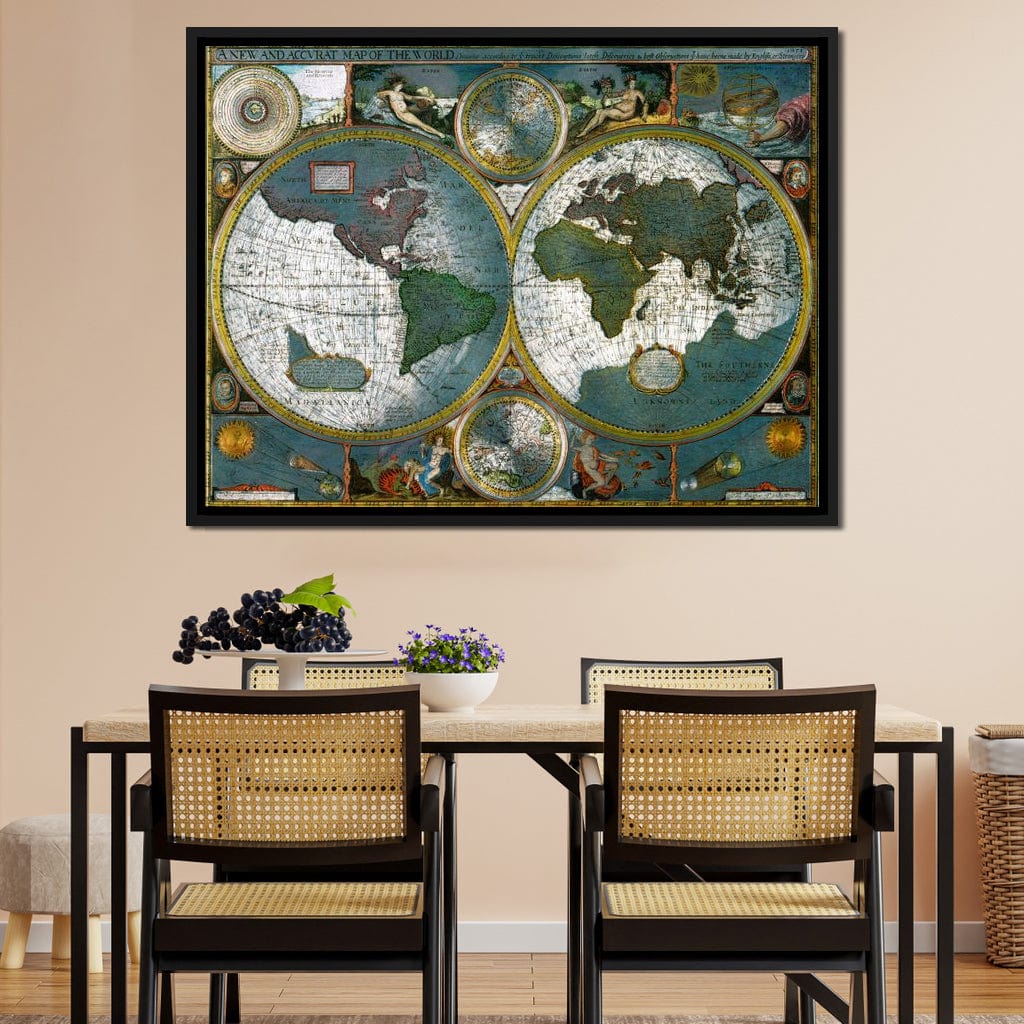 Ancient Historical Map of the World - Image 9