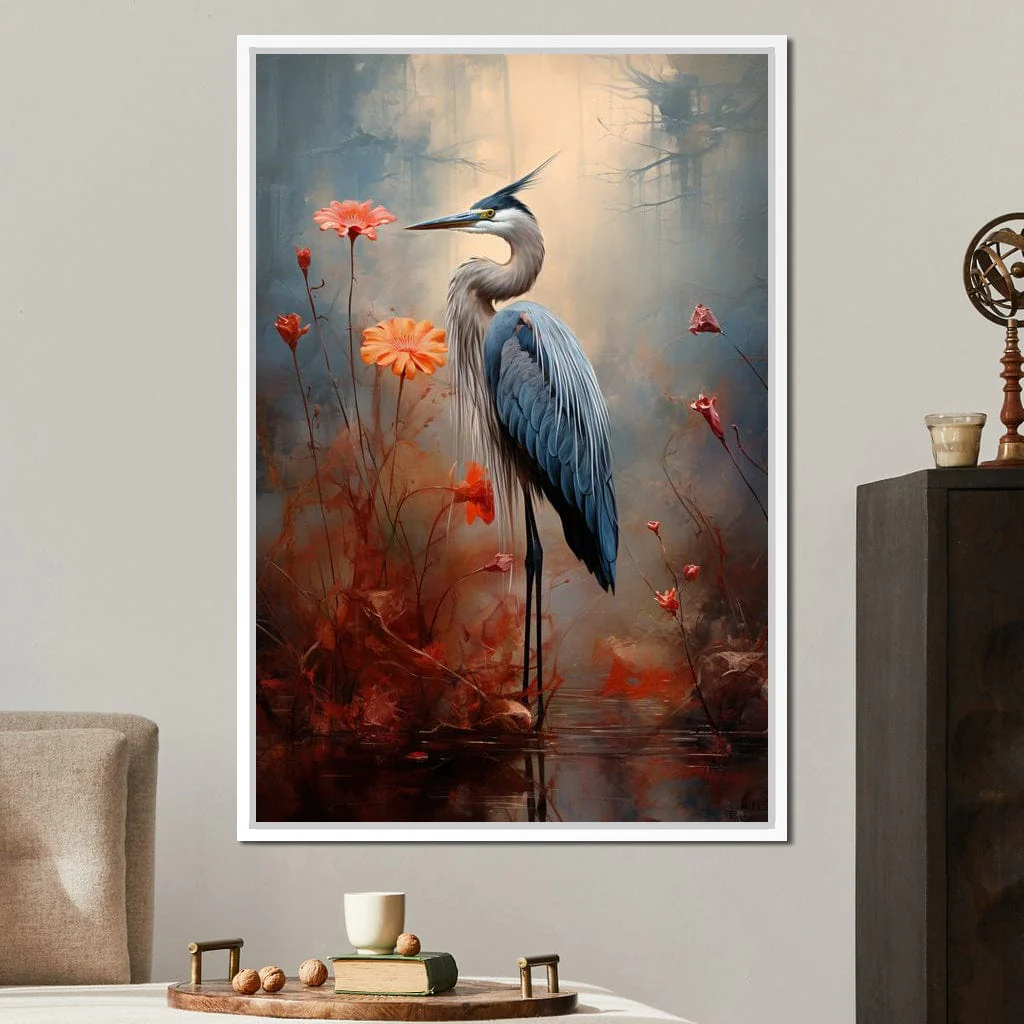 Autumn Heron Feathered Dawn - Image 5