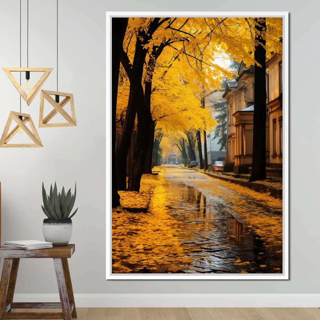 Autumn Leaves Along the City Road - Image 4