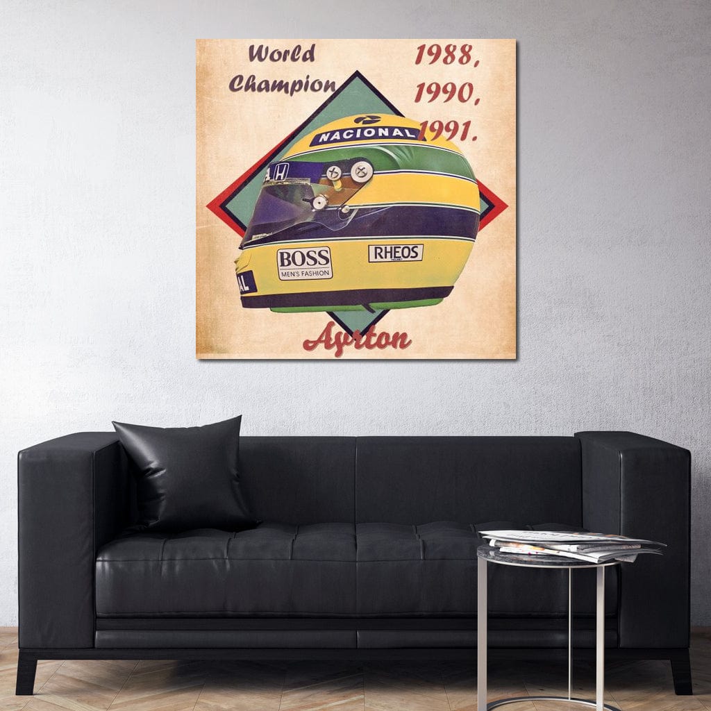 Ayrton Senna 1988 Helmet - Abraham Szomor - Image 5