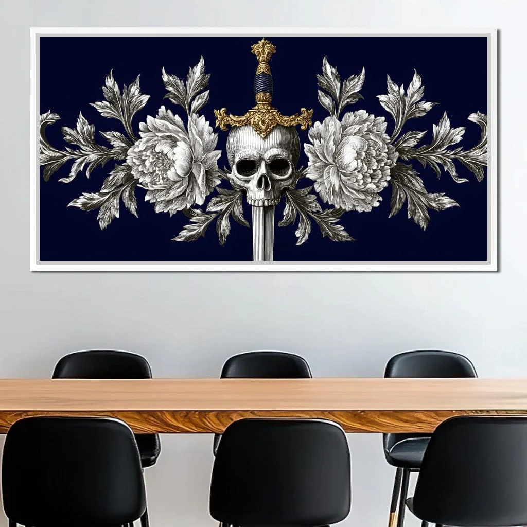 Baroque Skull and Peony Sword - Image 10