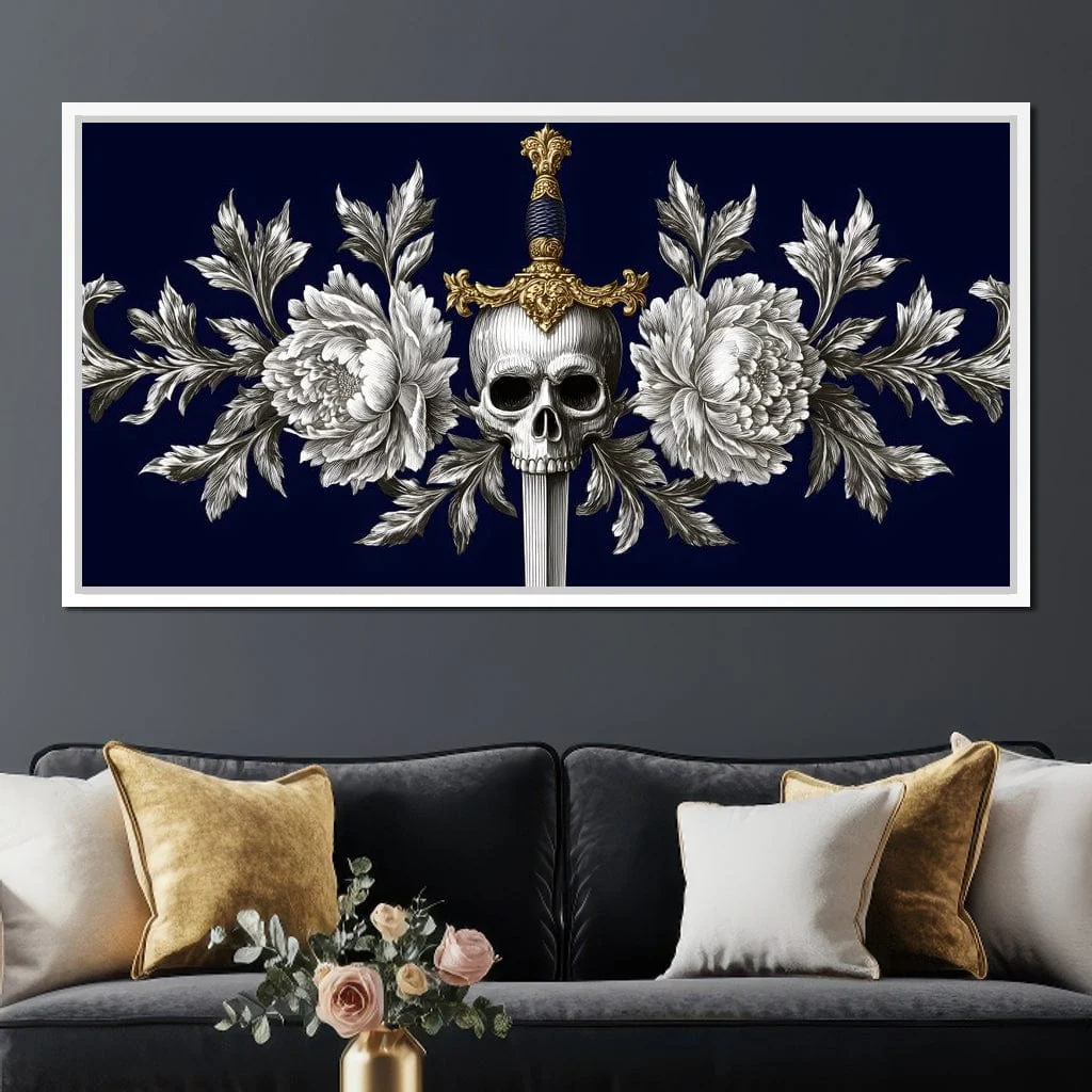 Baroque Skull and Peony Sword - Image 12