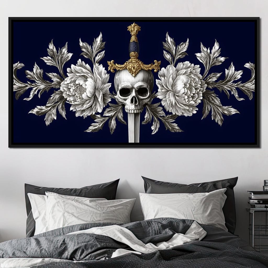 Baroque Skull and Peony Sword - Image 2