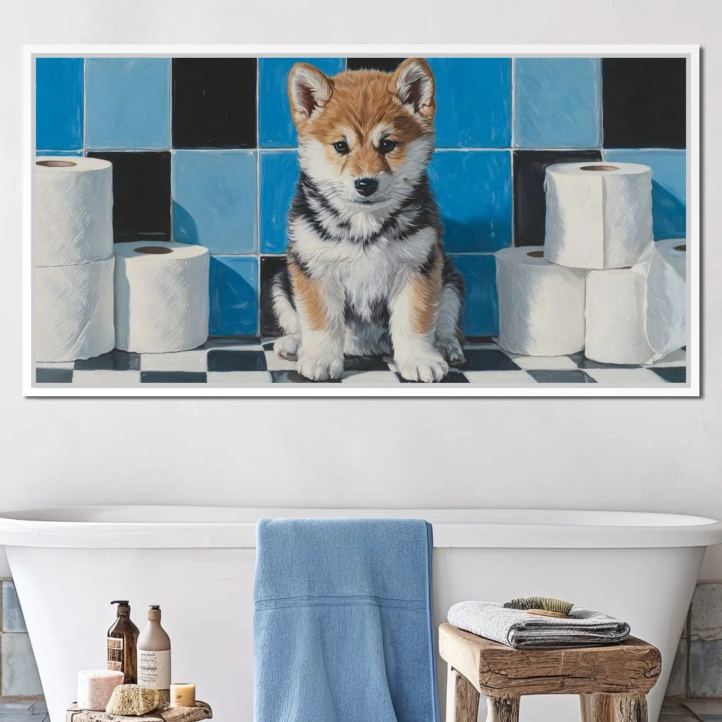 Bathroom Puppy Mischief - Image 10
