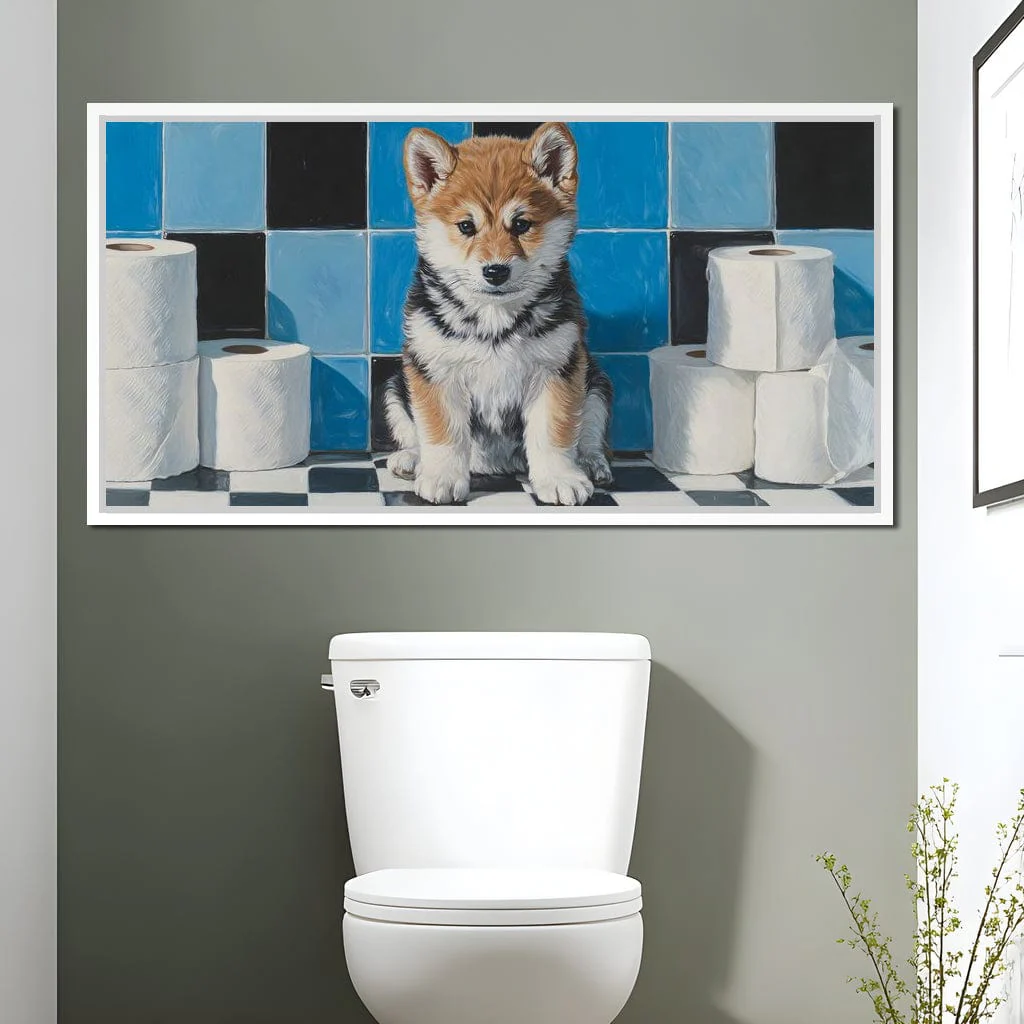 Bathroom Puppy Mischief - Image 12