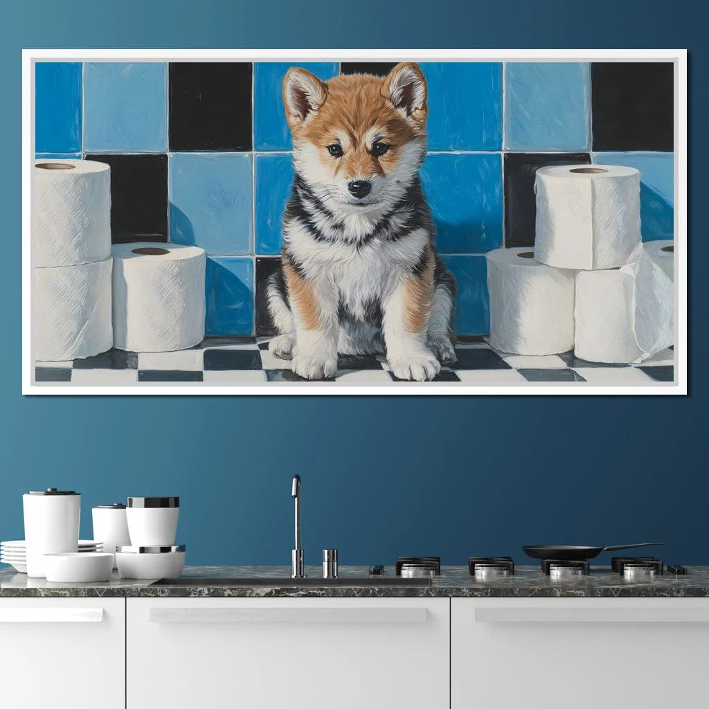 Bathroom Puppy Mischief - Image 2