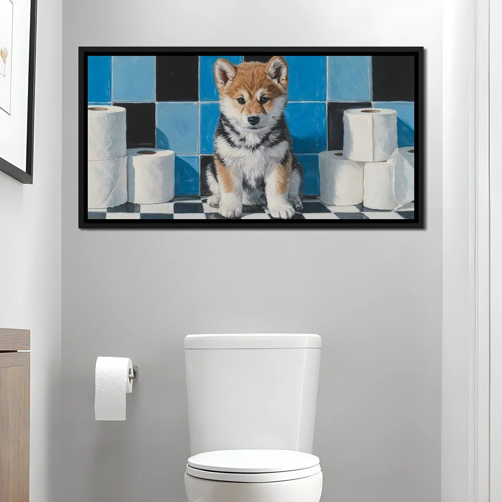 Bathroom Puppy Mischief - Image 4