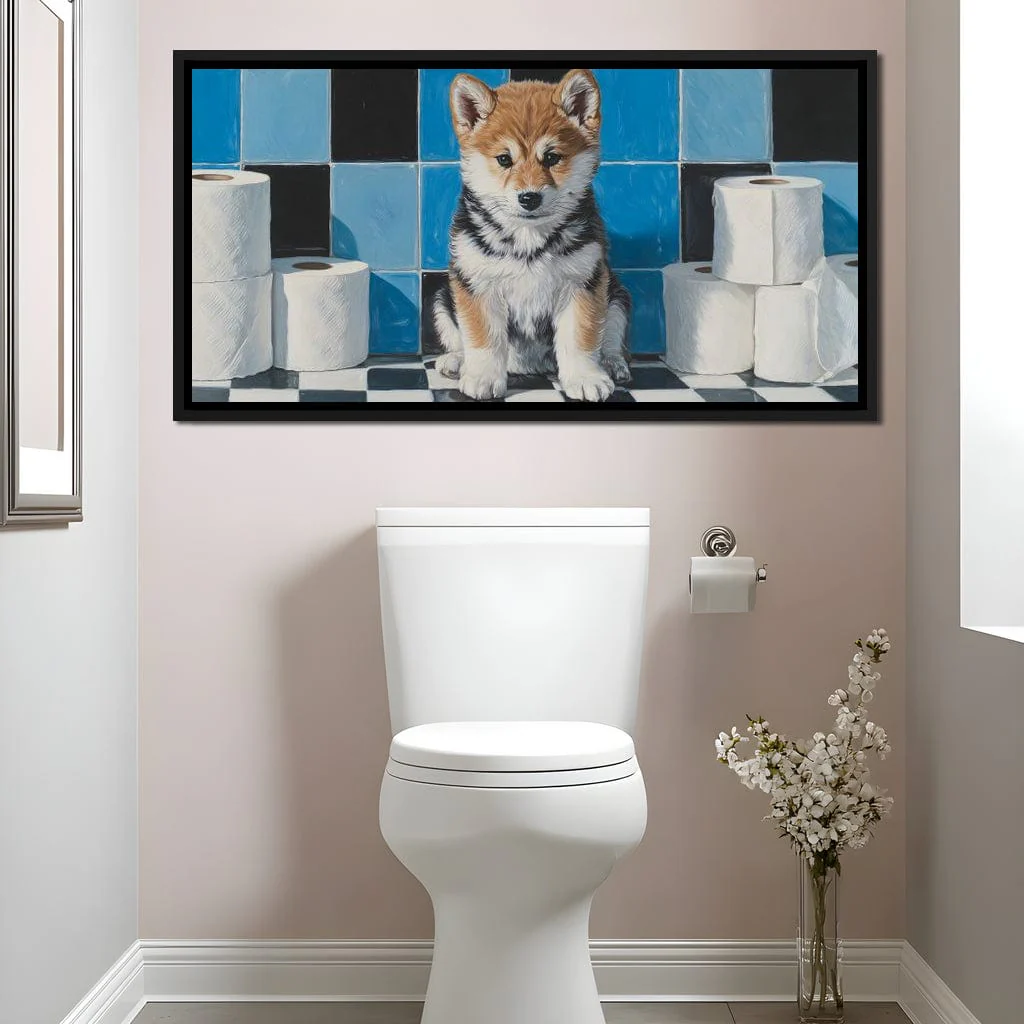 Bathroom Puppy Mischief - Image 5