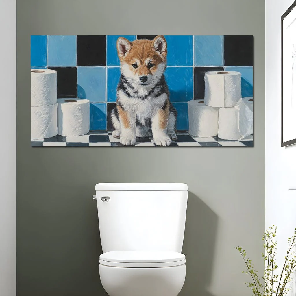 Bathroom Puppy Mischief - Image 7