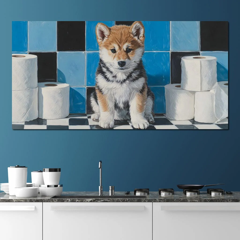 Bathroom Puppy Mischief - Image 8