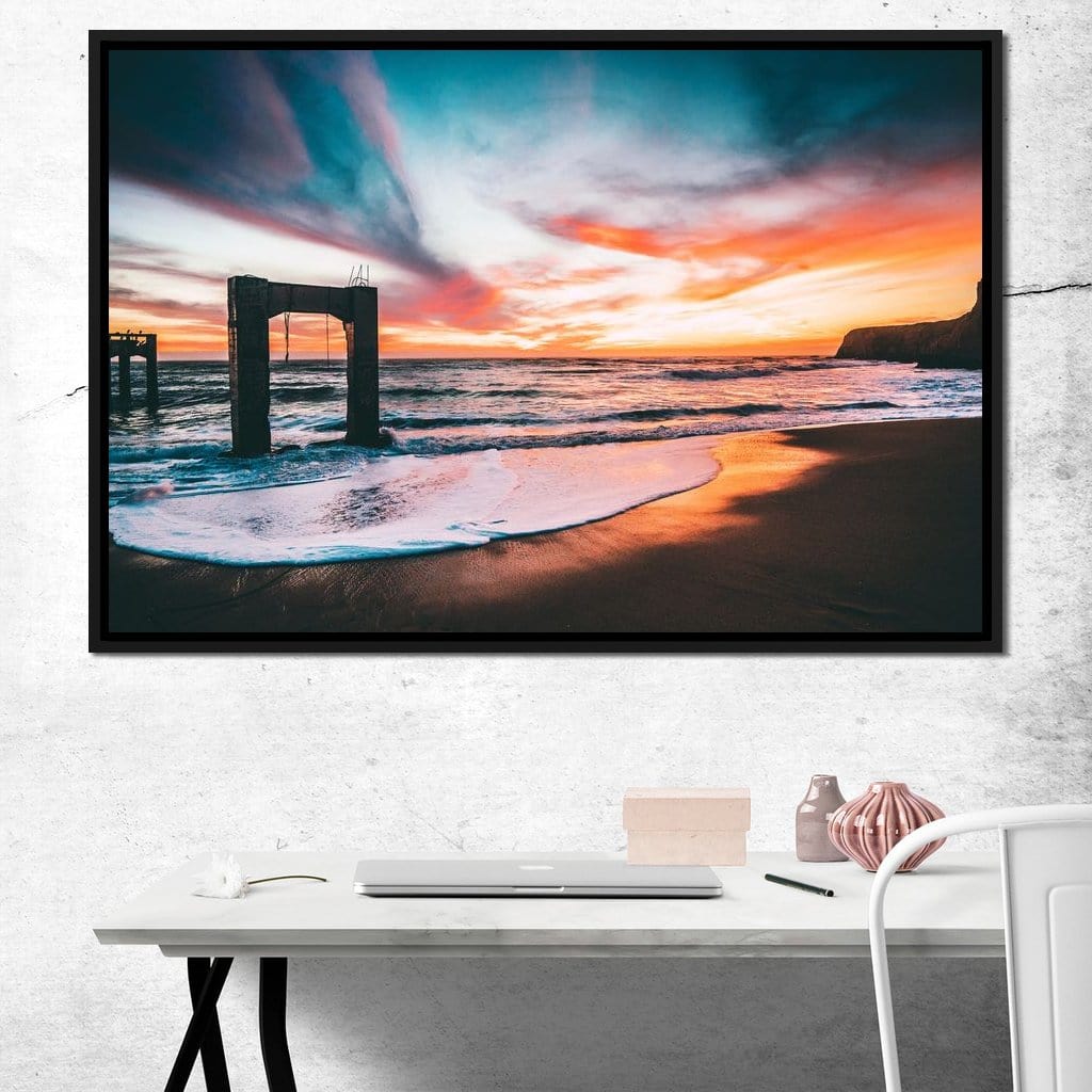 Beach Sunset Old Pier - Johanjjf - Image 8