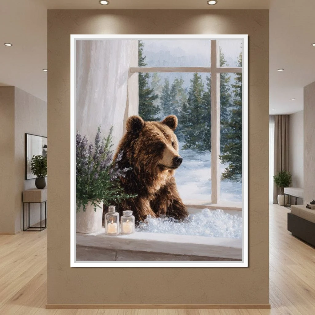 Bear by Winter Window Light - Image 13