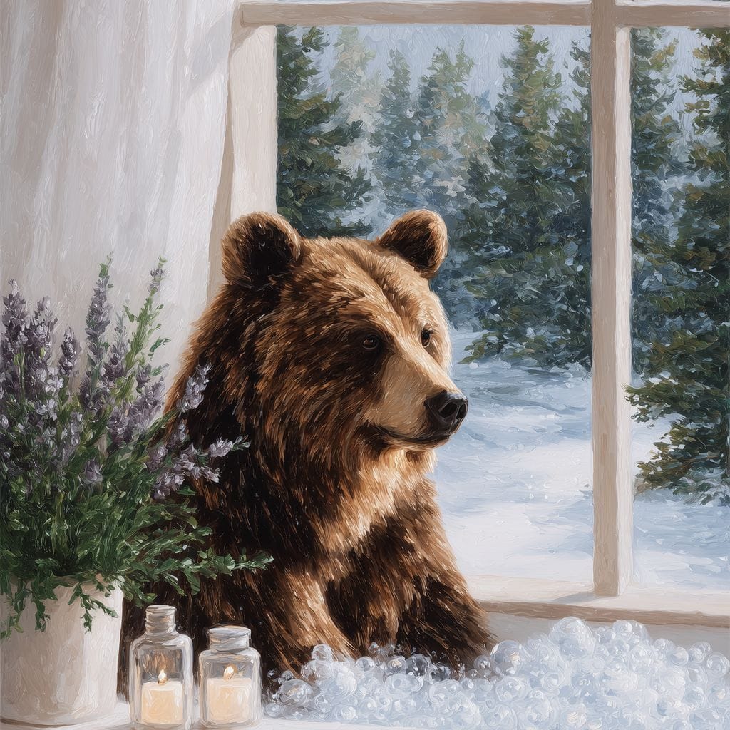 Bear by Winter Window Light - Image 14