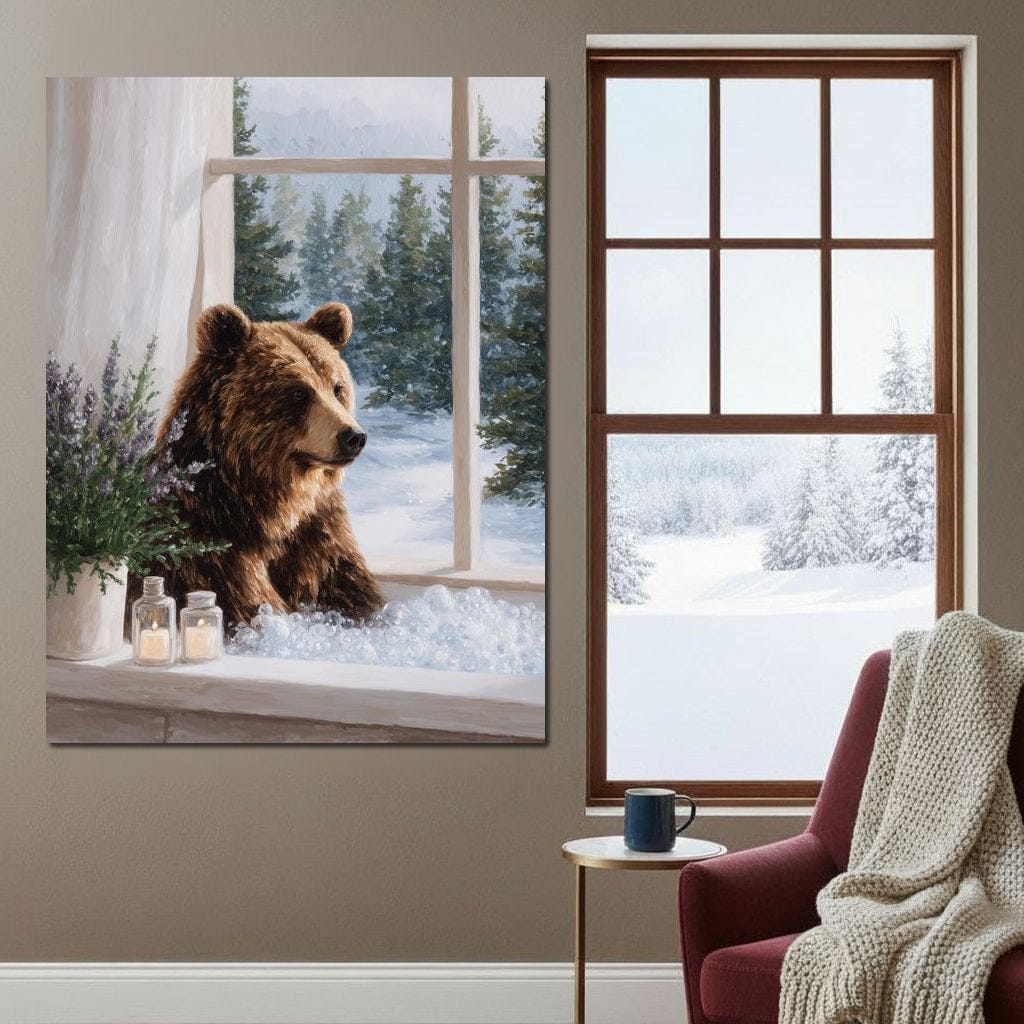 Bear by Winter Window Light - Image 5