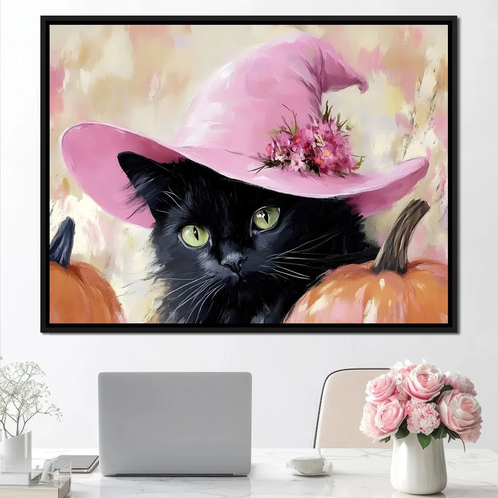 Bewitched Black Cat Pumpkin - Image 2