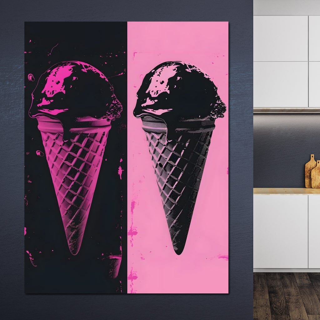 Black Pink Ice Cream Cones - Image 5