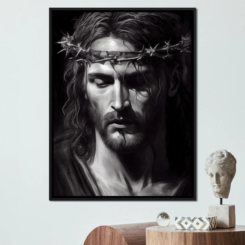 Black & White Jesus Portrait - Neal Hackett - Image 8