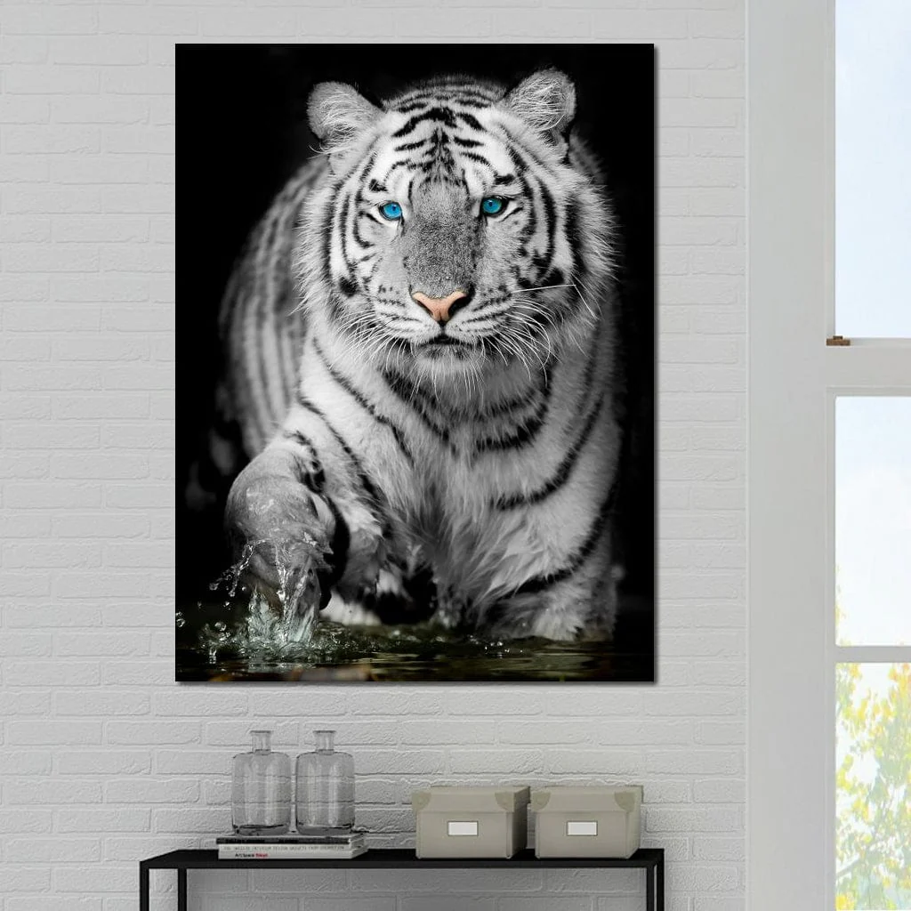 Blue Eyed Snow Tiger - Image 3