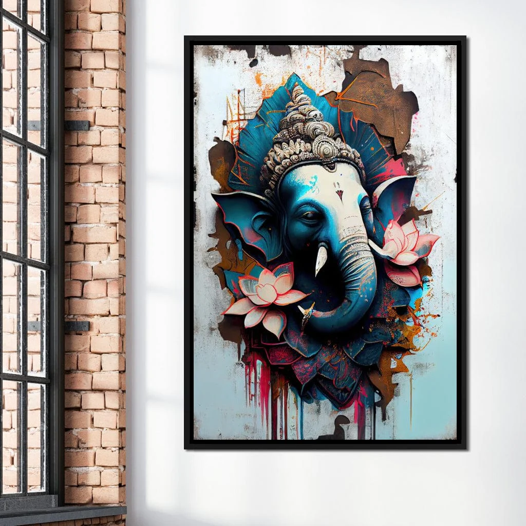 Blue Ganesh Portrait - Image 11