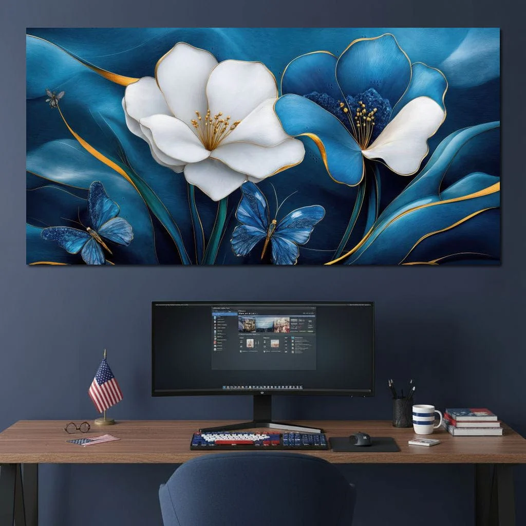 Blue Symphony of Flowers - TooplesArt - Image 9