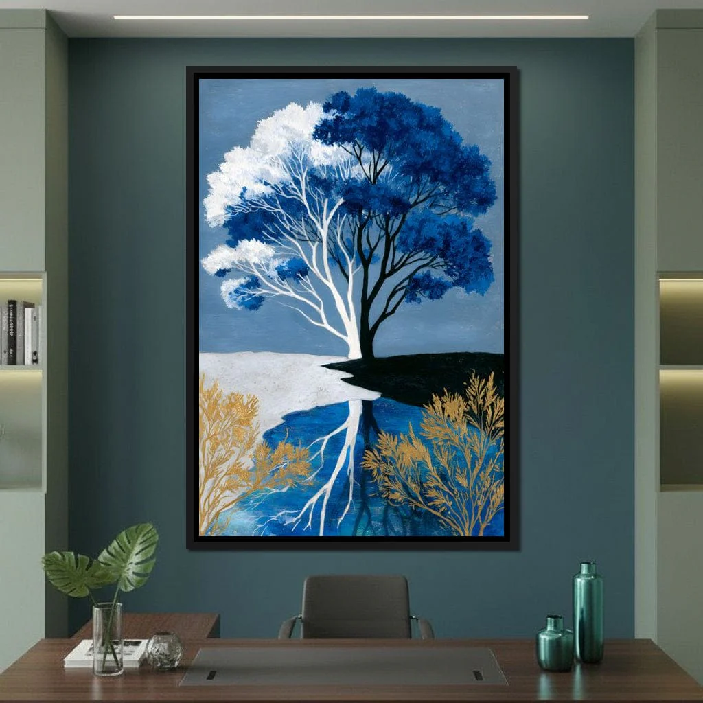 Blue White Seasons Tree - Image 13