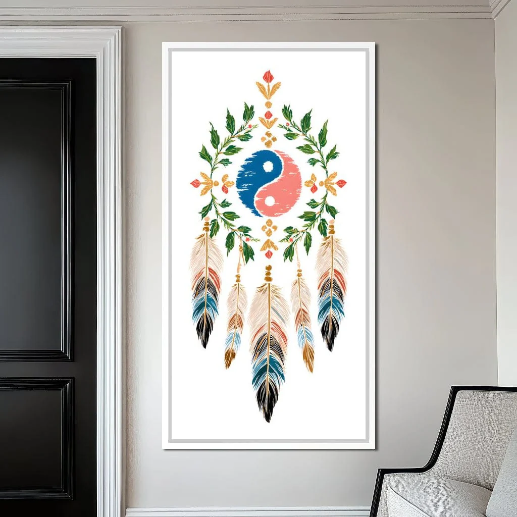 Boho Yinyang Feather Balance - Image 13