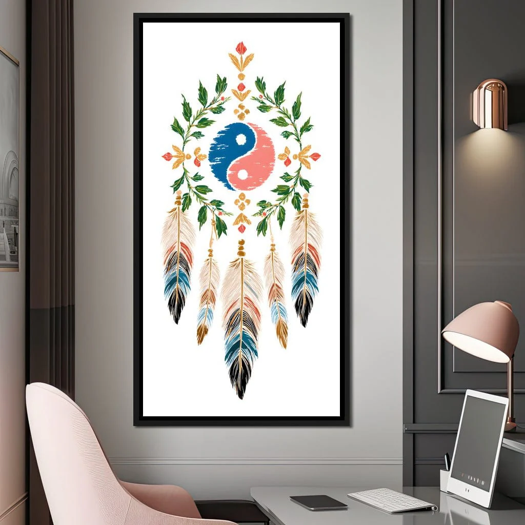 Boho Yinyang Feather Balance - Image 4
