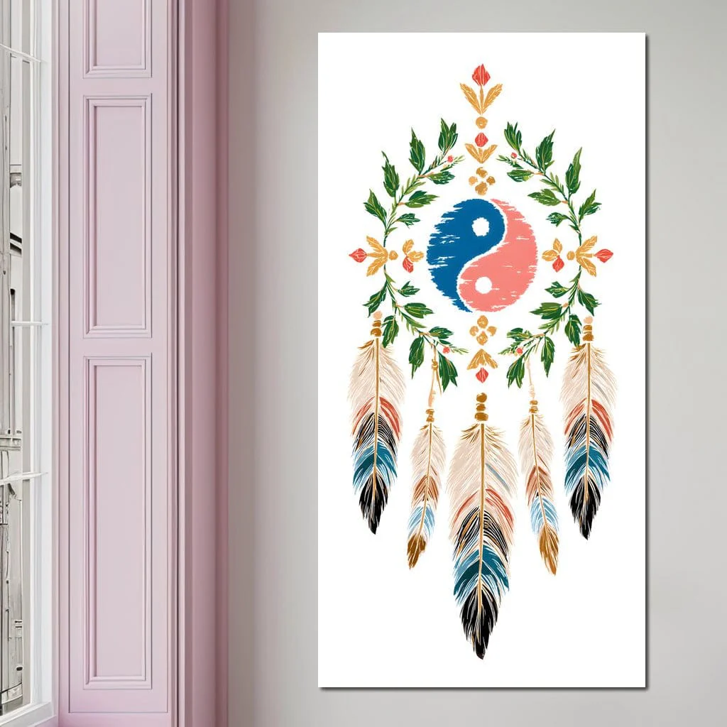 Boho Yinyang Feather Balance - Image 7