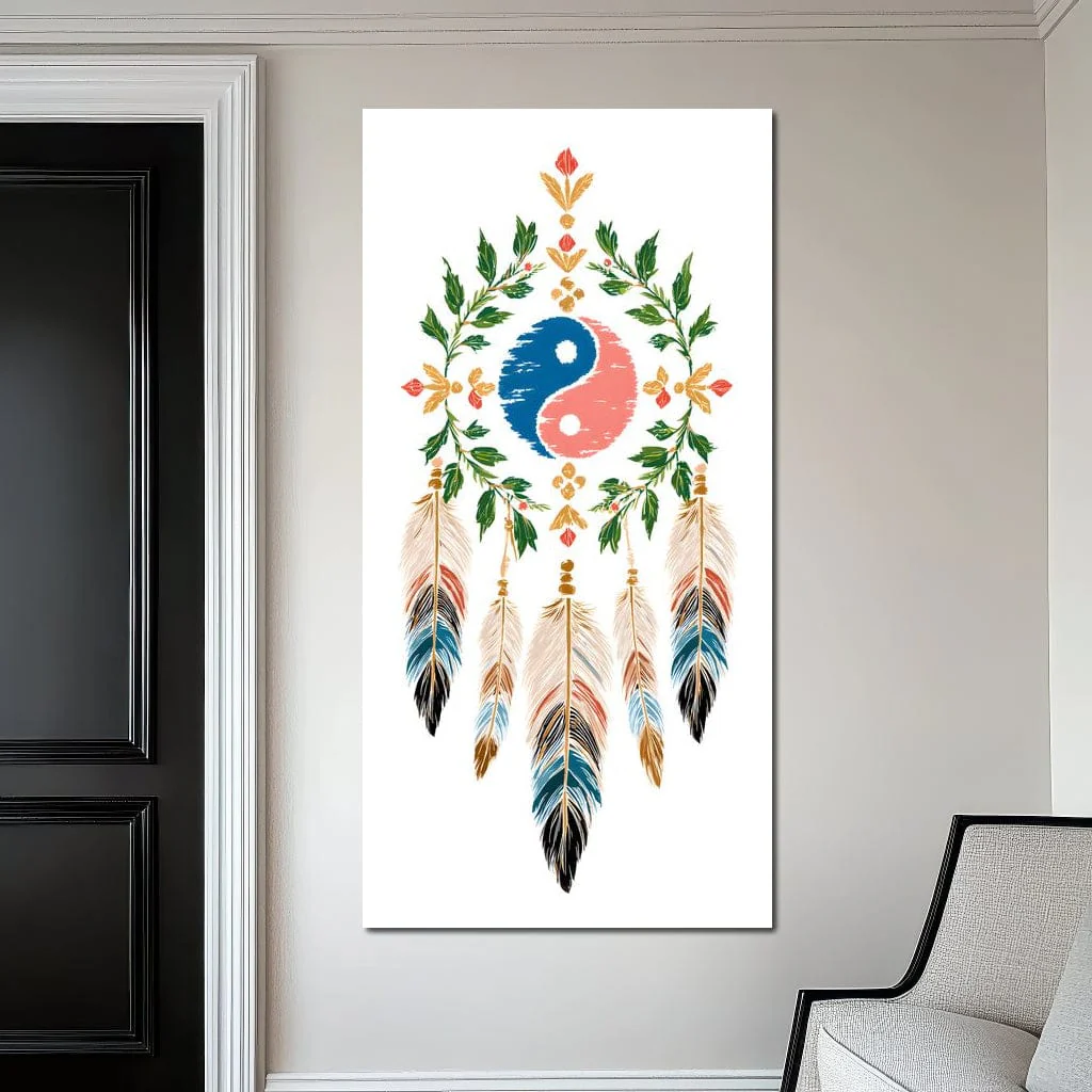 Boho Yinyang Feather Balance - Image 9