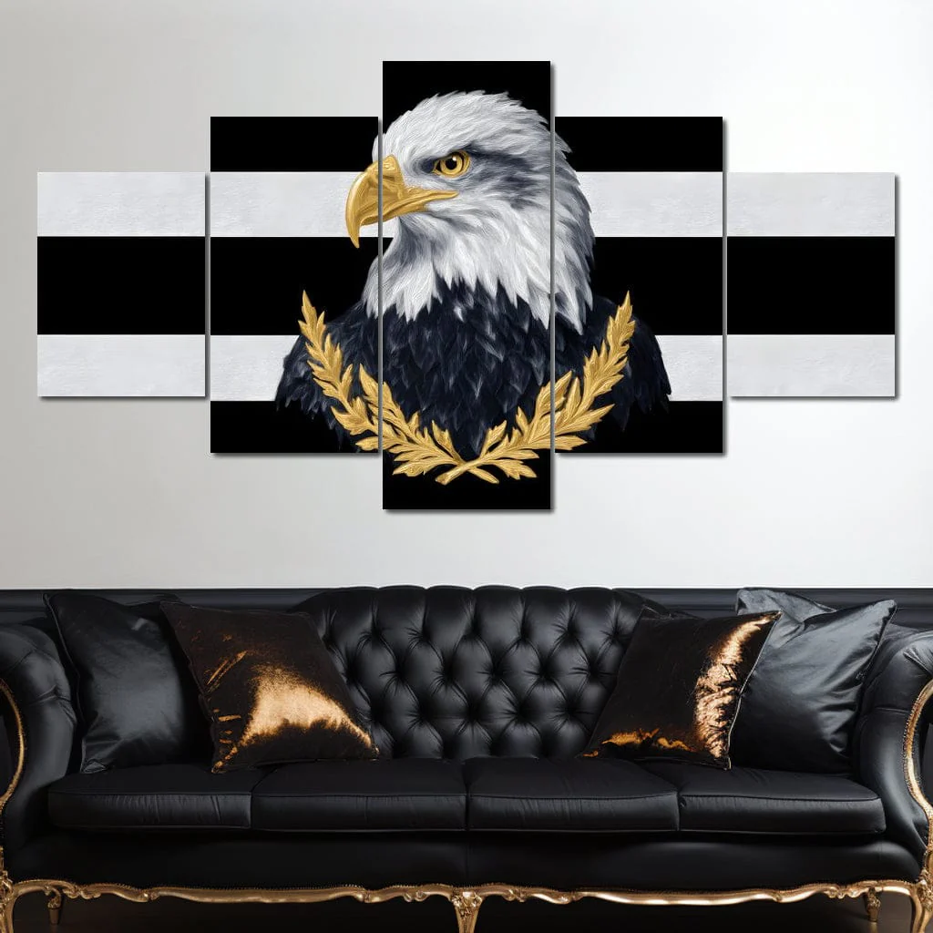 Bold Bald Eagle Stripes Gold Laurel - Image 11