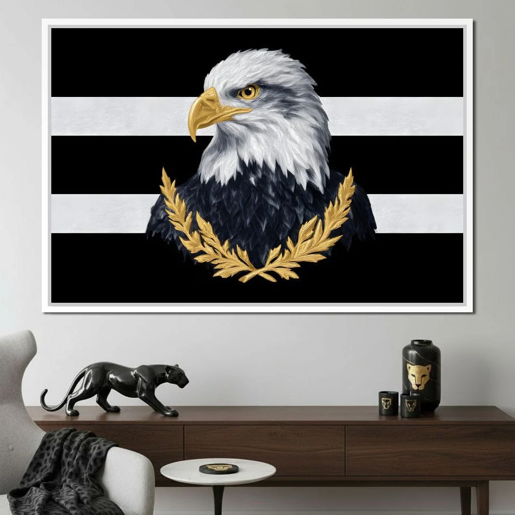 Bold Bald Eagle Stripes Gold Laurel - Image 12