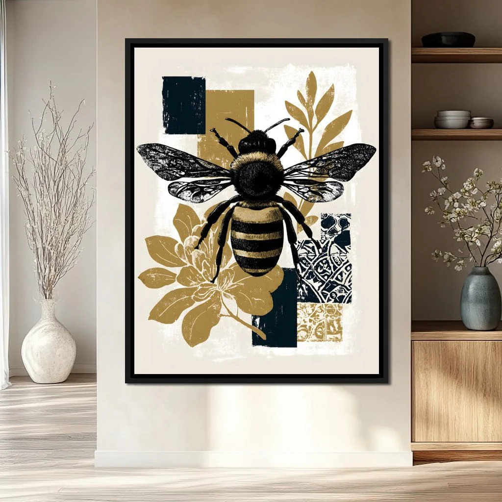 Botanical Bumblebee Collage - Image 3