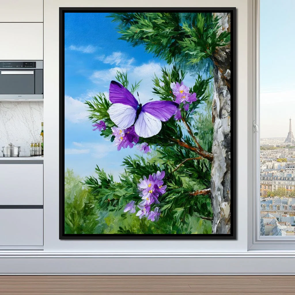 Butterfly Dance Among Blooms