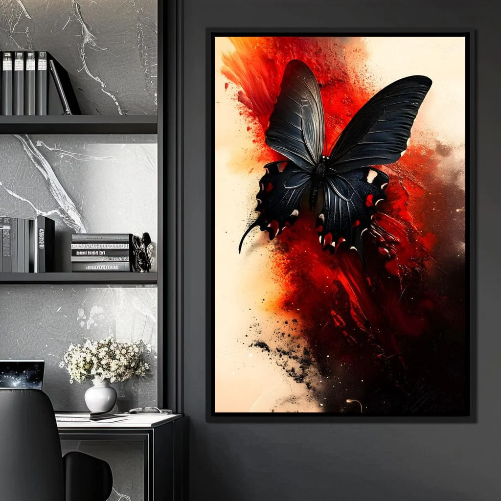 Butterfly on Fiery Backdrop - Image 10