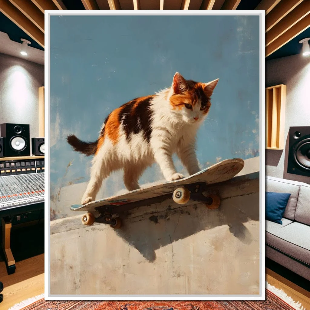 Calico Cat Skateboard Ride - Image 12