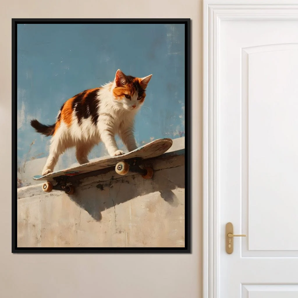 Calico Cat Skateboard Ride - Image 8