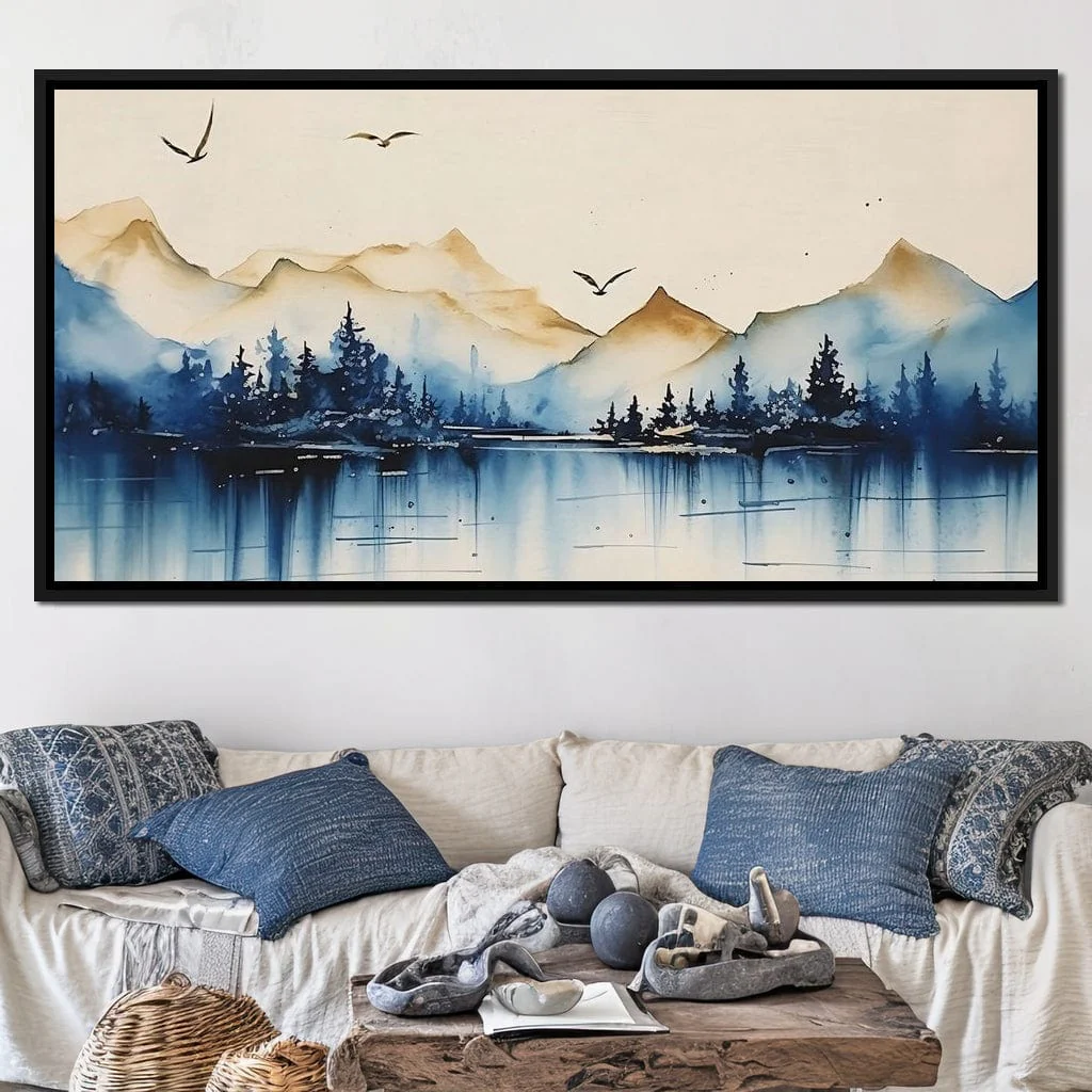 Calm Mountain Lake Sunrise
