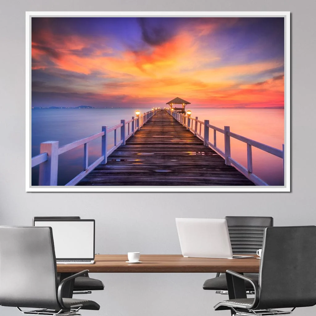 Celebrated Pier Pink Sunset - Image 15