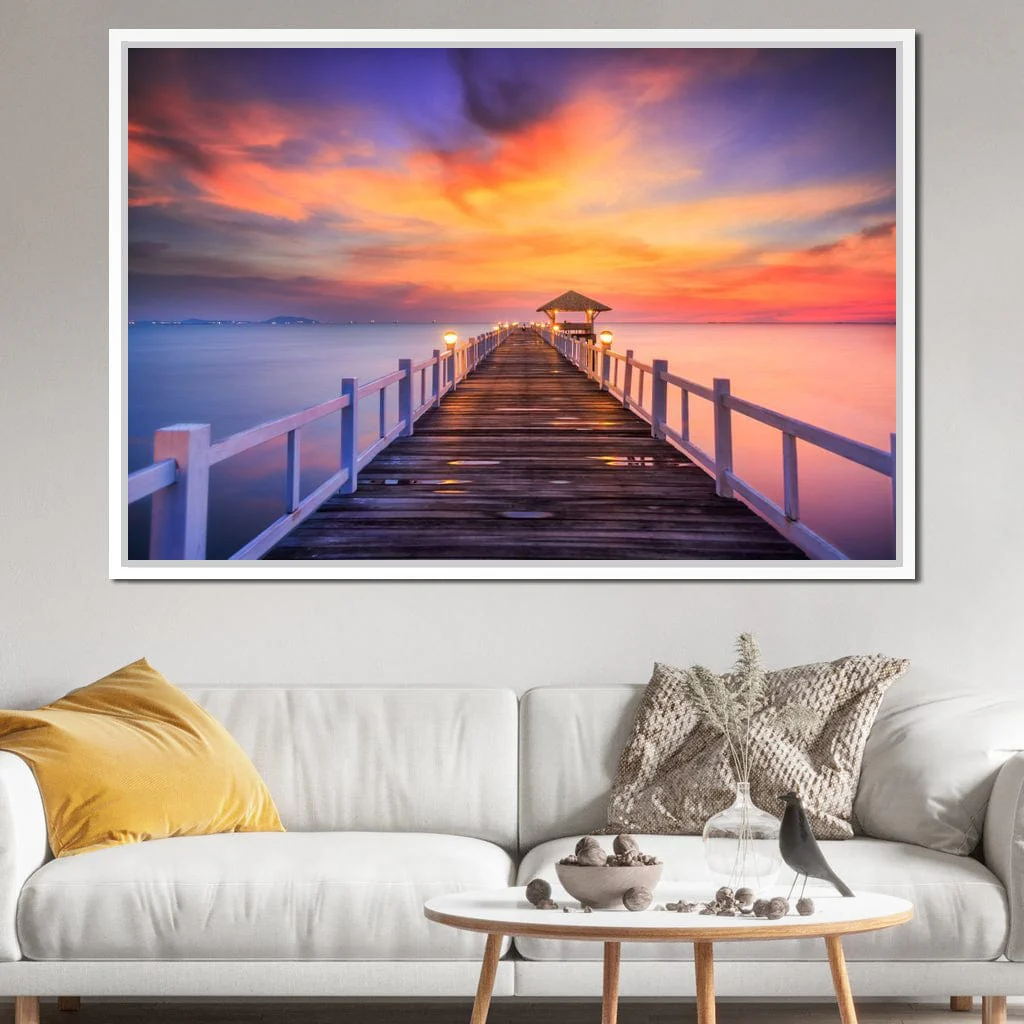 Celebrated Pier Pink Sunset - Image 17