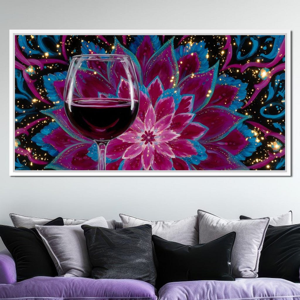 Celestial Petals Wine Mandala - Image 12