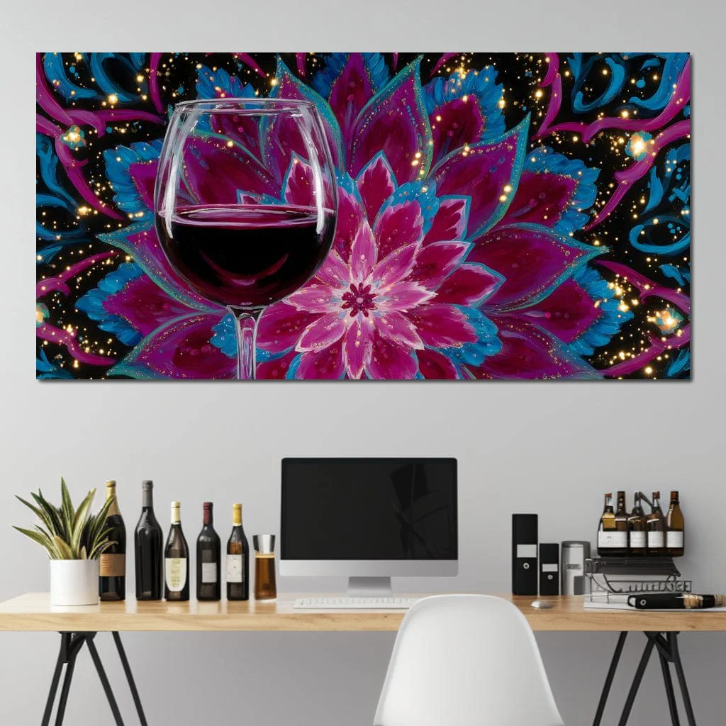 Celestial Petals Wine Mandala - Image 6