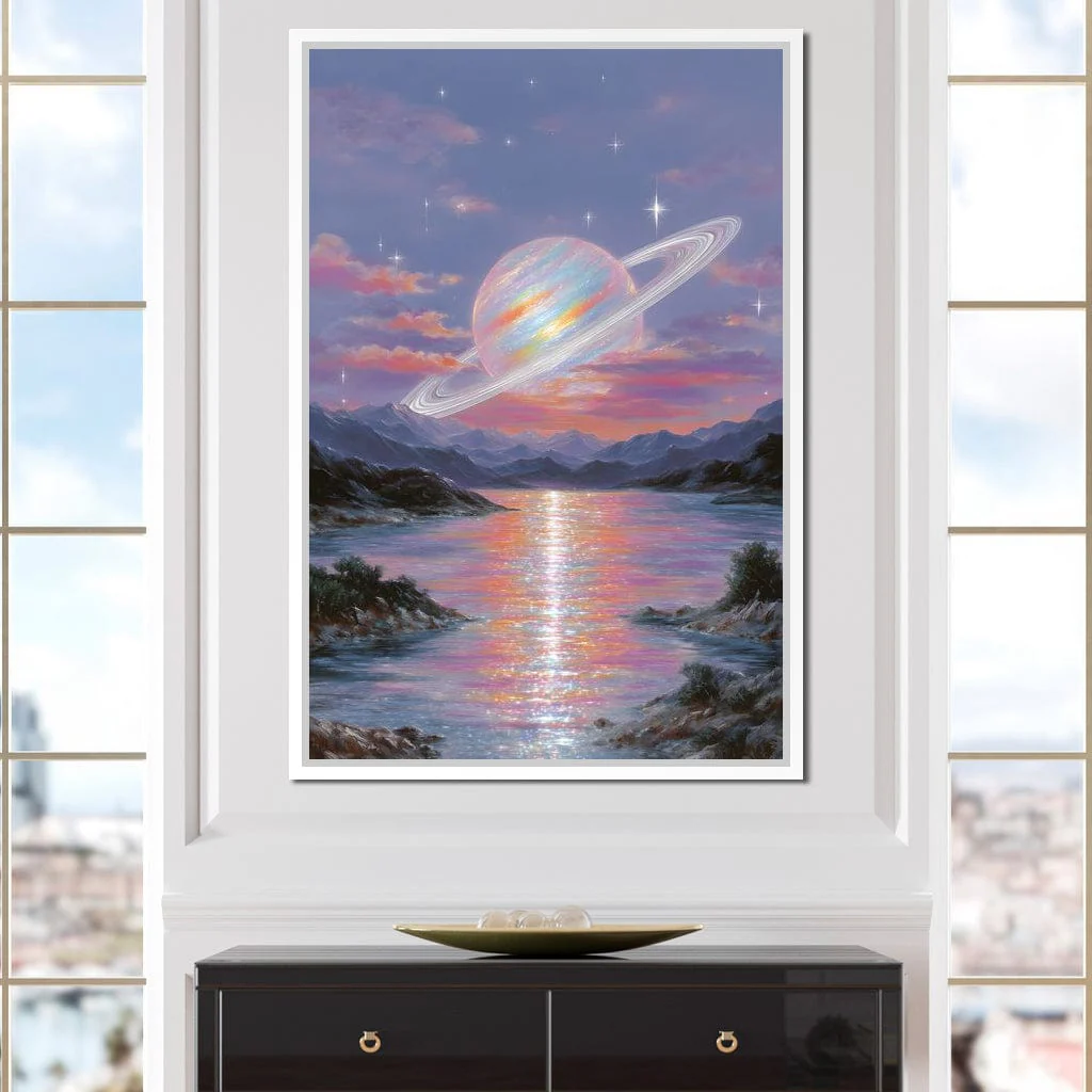 Celestial Saturn Over Waters - Image 5