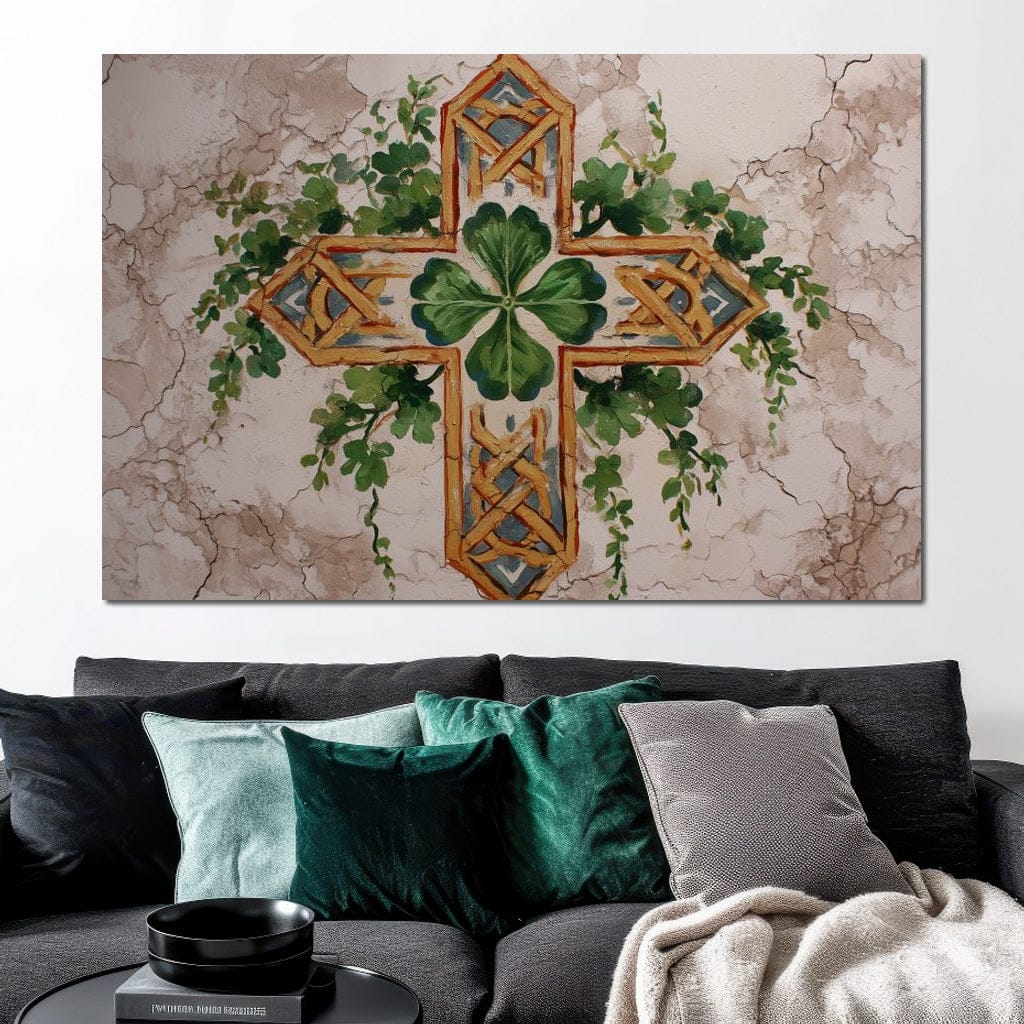 Celtic Cross Clover Wreath - Image 7