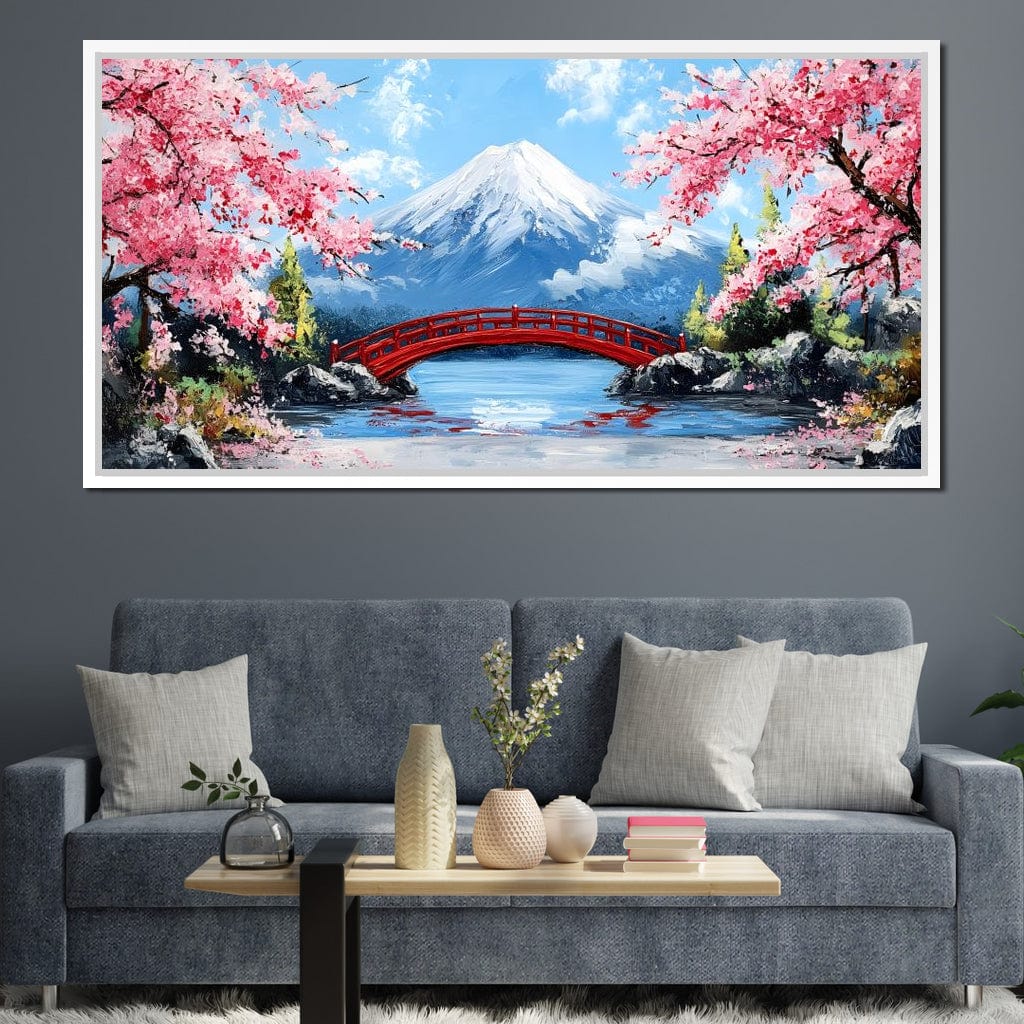 Cherry Blossom Bridge Tranquil Majesty - Image 2