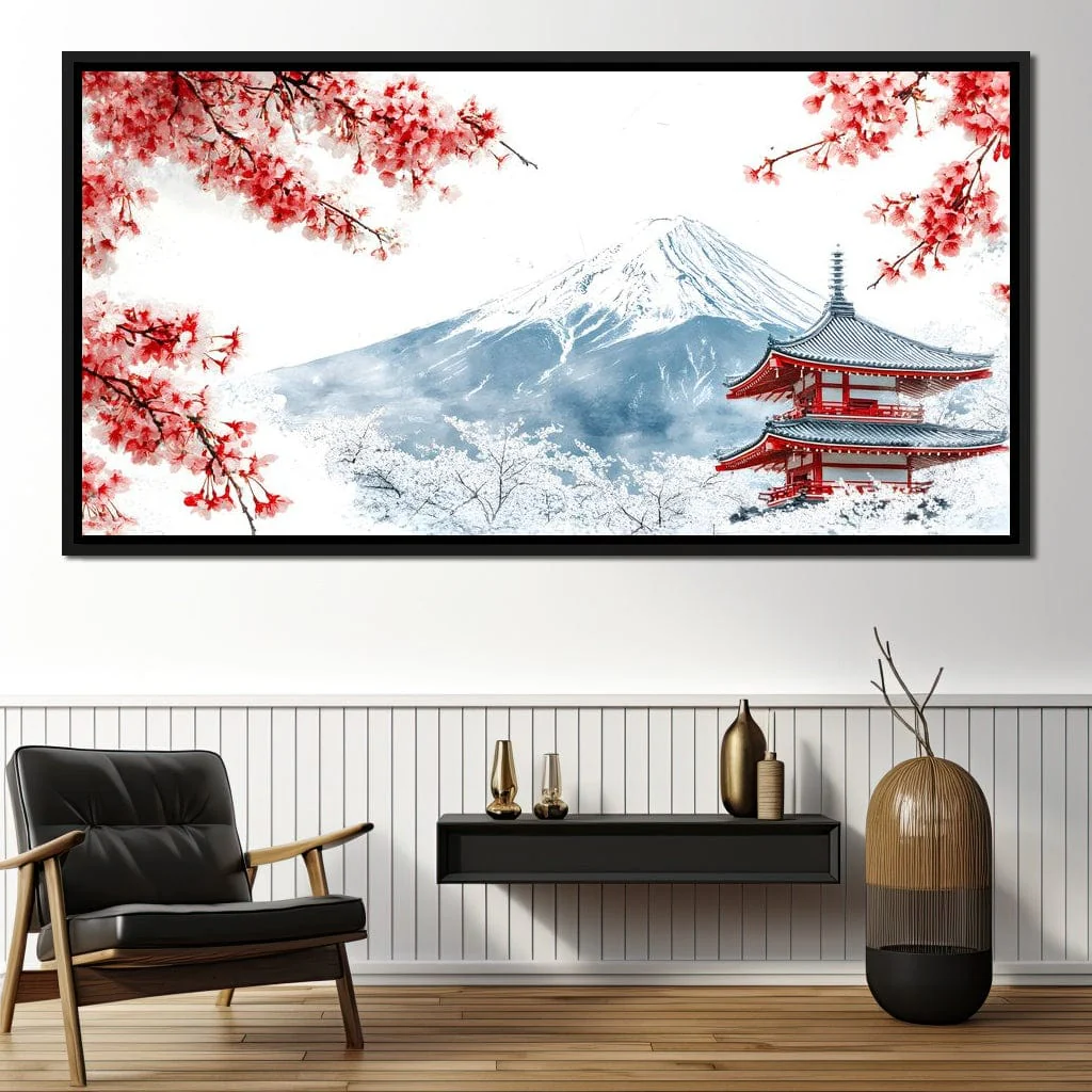 Cherry Blossoms and Snowbound Peaks - Image 2